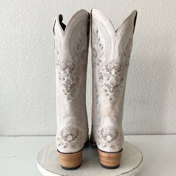 NEW Lane Santorini Womens Cowboy Boots 10.5 Leather Western Wedding 15" Tall - Picture 3 of 11